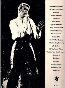 The Songs of DAVID BOWIE - Notenbuch - Deutschland  1982