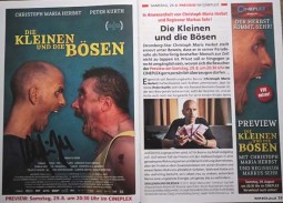 Kinoprogrammheft - HANDSIGNIERT von CHRISTOPH MARIA HERBST