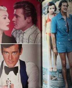 Umfangreiches Buch über ROGER MOORE - mit ORIGINALER SIGNATUR !! - England 1983