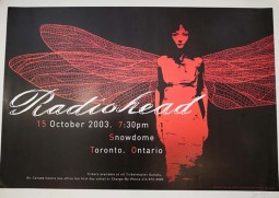 GIG-Poster - RADIOHEAD - Snowdome, Toronto - HANDSIGNIERT vom Künstler