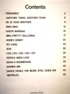 Notenbuch - ABBA - "Greatest Hits" - Rarität von 1976