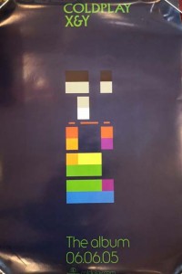 doppelseitiges Promo- Poster: COLDPLAY / "X & Y" - England 2005