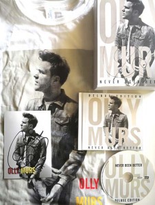 Box: OLLY MURS - 2x HANDSIGNIERT !! - T-Shirt - Autogramm - CD