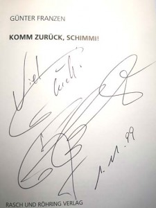 HANDSIGNIERT von GÖTZ GEORGE - Buch "Komm zurück Schimmi"