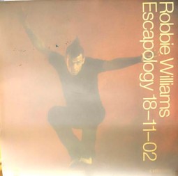 ROBBIE WILLIAMS - großer PROMO-Window-Sticker - Release "Escapology", 2002
