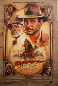 Promo-Postkarte - HARRISON FORD als Indiana Jones & SEAN CONNERY