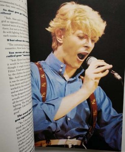 DAVID BOWIE - "Serious Moonlight" - The World Tour - England, 1984