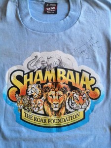 TIPPI HEDREN - T-Shirt des Shambala Preserve - HANDSIGNIERT !!