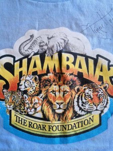 TIPPI HEDREN - T-Shirt des Shambala Preserve - HANDSIGNIERT !!