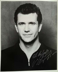 Foto - MEL GIBSON - mit reproduziertem Autogramm
