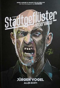 Interview-Magazin "Stadtgeflüster" mit JÜRGEN VOGEL