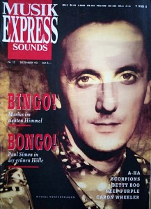 MARIUS MÜLLER-WESTERNHAGEN - Titelstory der "Musik Express" von 1990