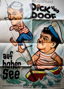 Plakat - "DICK UND DOOF auf hoher See" - Deutschland ca. 60er Jahre