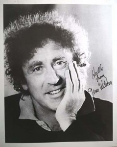 GENE WILDER - Foto mit reproduziertem AUTOGRAMM