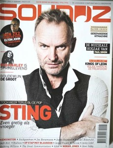 STING - auf dem Cover der SOUNDZ - Holland 2016