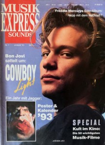 JON BON JOVI - Coverstory der MUSIK EXPRESS - 1/1993