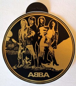 Rarität: ABBA - Aufkleber - RIESIG: 20cm Durchmesser - 70er Jahre - unused