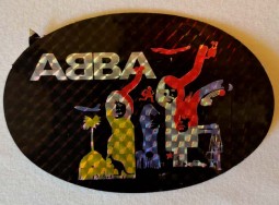 Unbenutzter ABBA- Aufkleber - Original 70er Jahre !! (oval,3)