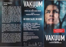 BARBARA AUER - 2 PROMO- Flyer zum Film "Vakuum" - handsigniert !