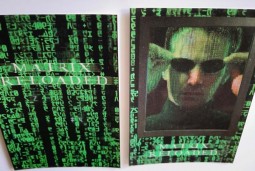 KEANU REEVES - SET aus 2 Lenticular - Postkarten - MATRIX Reloaded - 2003