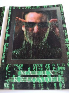 KEANU REEVES - SET aus 2 Lenticular - Postkarten - MATRIX Reloaded - 2003