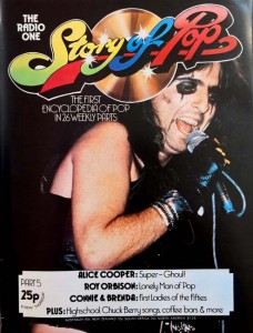 ALICE COOPER auf dem Cover der "Story Of Pop" - England 1973