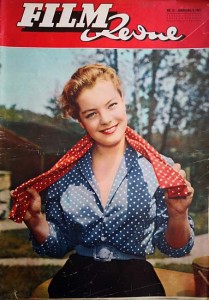 ROMY SCHNEIDER auf dem Cover der "FILM REVUE" von 1955