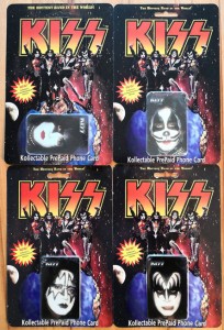 Komplettes 4er Set - PrePaid PhoneCards - KISS - USA 1996