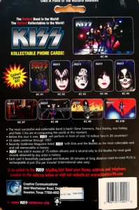 Komplettes 4er Set - PrePaid PhoneCards - KISS - USA 1996