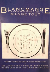 Tourprogramm - BLANCMANGE - "In Sheeps Clothing" - England - Tour 1984 - HANDSIGNIERT
