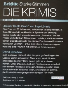 DEVID STRIESOW - Krimi - Hörbuch - "Deiner Seele Grab" von Inge Löhning - HANDSIGNIERT !!
