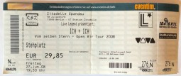 Ticket - ICH & ICH - "Vom Selben Stern Tour 2008" - ADEL TAWIL