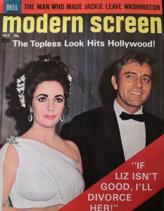 ELIZABETH TAYLOR - Magazin "Modern Screen" - RICHARD BURTON - England 1964