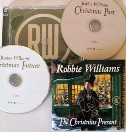 Deluxe Doppel CD - ROBBIE WILLIAMS "The Christmas Present" - HANDSIGNIERT !!!