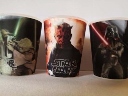 Set aus 4 STAR WARS - LENTICULAR- Bechern - USA 2012