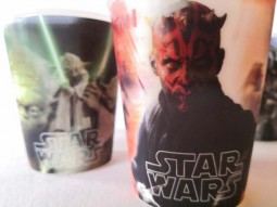 Set aus 4 STAR WARS - LENTICULAR- Bechern - USA 2012