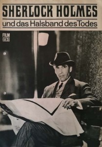 CHRISTOPHER LEE - Filmprogramm "Sherlock Holmes und das Halsband des Todes - 1962