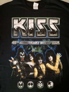 KISS - Tour-Shirt "40th Anniversary World Tour 2015" - ungetragen