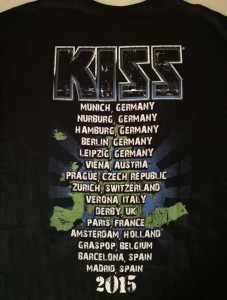 KISS - Tour-Shirt "40th Anniversary World Tour 2015" - ungetragen