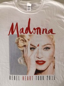 MADONNA - Tour-Shirt "Rebel Heart Tour 2015" - ungetragen