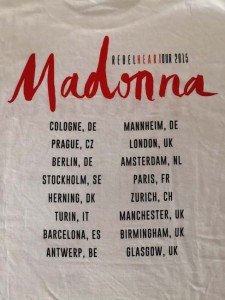 MADONNA - Tour-Shirt "Rebel Heart Tour 2015" - ungetragen