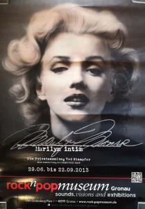 MARILYN MONROE - Ausstellungsplakat - Rock & Pop Museum - 2013