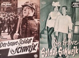 HEINZ RÜHMANN - Set aus zwei Filmprogrammen zu "Der brave Soldat Schwejk" - Vintage!