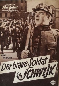 HEINZ RÜHMANN - Set aus zwei Filmprogrammen zu "Der brave Soldat Schwejk" - Vintage!