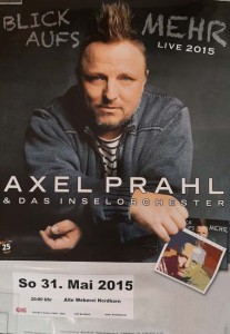 AXEL PRAHL und das Inselorchester - Konzert-Plakat - 2015