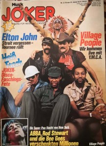 VILLAGE PEOPLE - Magazin "Musik JOKER" von 1979 - mit Poster