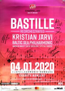TOP-RARITÄT: Event- Poster BASTILLE - komplett HANDSIGNIERT!