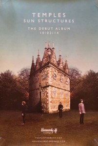 TEMPLES - Promotion-Poster zum Release des Debüt-Albums - 2014