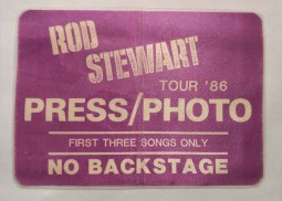 Presse-Pass - ROD STEWART - Tour 1986 - used