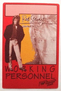 ROD STEWART - "Working"- Pass - Vagabound Heart Tour 1991